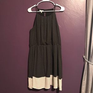 Maurices cute polka dot black and cream dress